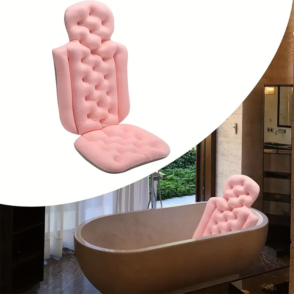 Full Body Bath Pillow for Bathtub, Thick Bathtub Cushion with Laundry Bag, Luxur - Image 2 of 4