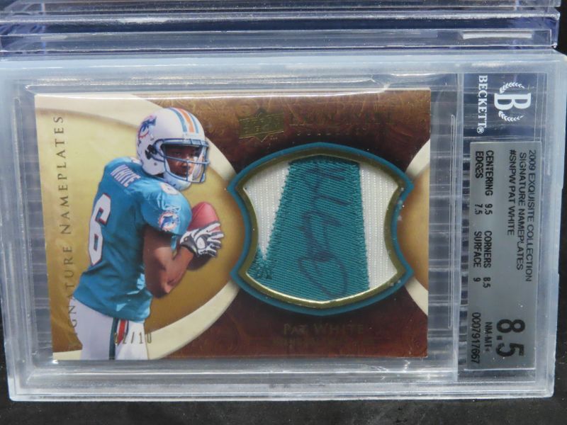 Pat White UD Exquisite Collection #167 Autograph Patch-Silver Holofoil