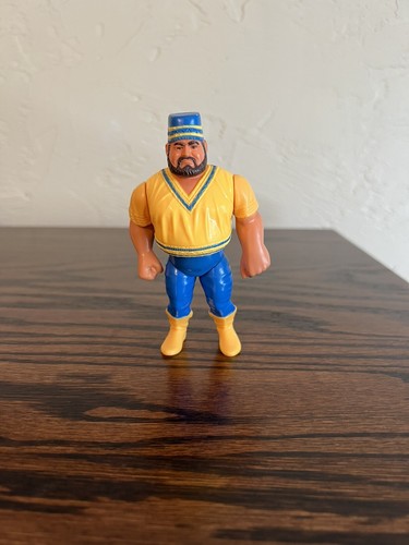 WWF Hasbro Akeem Wrestling Figure WWE WCW 1990 Ser...