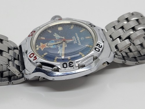 Mechanical Commander's Vintage Watch USSR Vostok Airborne Forces with bracelet - Picture 16 of 24