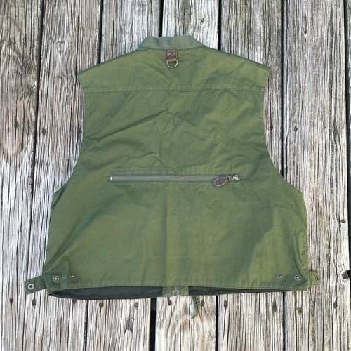 Vintage Timberland Weathergear Utility Fiield Outdoor Vest Size Medium Green - Picture 2 of 12