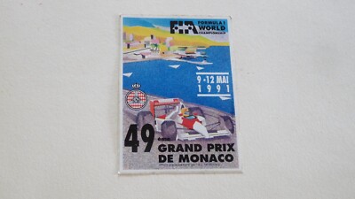 ein aufkleber 49. grand prix von monaco 1991