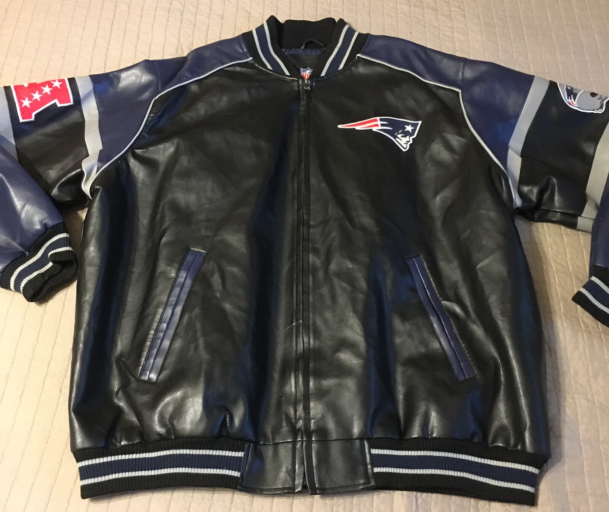 Patriots leather best sale jacket