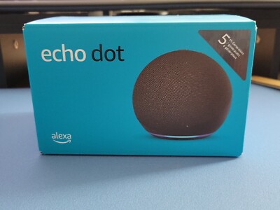 Amazon Echo Dot 5th Generation Smart Speaker with Alexa (Charcoal