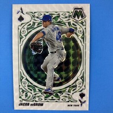 Jacob DeGrom 2022 Panini Mosaic Green Prizm Aces #1 MLB New York Mets
