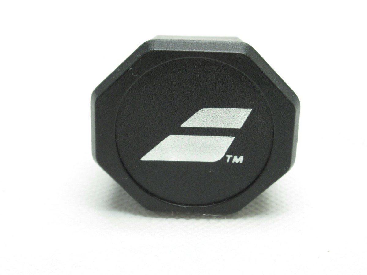 BABOLAT BLACK / CHROME ONE PIECE TENNIS RACQUET BUTTCAP (SIZE: #1