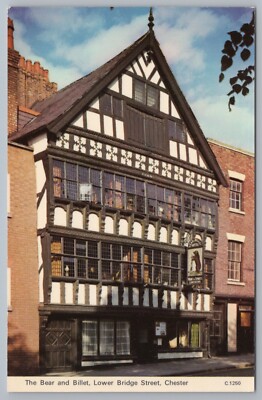 Postkarte Chester Bear und Billet Pub Inn Lower Bridge Street Chester Cheshire