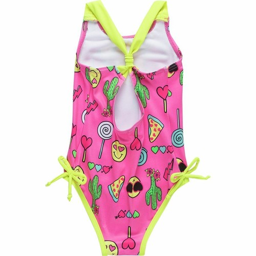 $25 PINK PLATINUM ONE PIECE GIRLS BABY BATHING SWIM SUIT SIZE 12 18 24 MONTHS - Picture 2 of 2