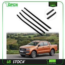 4 Pack Door Belt Line Weatherstrip Rubber Seal Fits For Ford Ranger 2011-2021