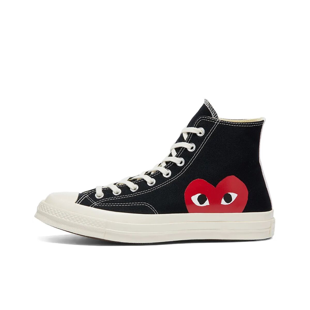 COMME DES GARCONS CDG PLAY CONVERSE BLACK HI UNISEX AZ-K112 COMME DES GARCONS CDG PLAY CONVERSE BLACK HI UNISEX AZ-K112