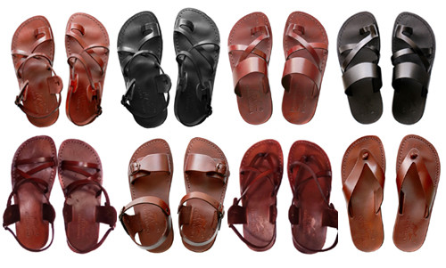 APL Sandali Gesù Romani 100% Pelle Cinturino Unisex Fatti a Mano US 5 16 EU 36 50