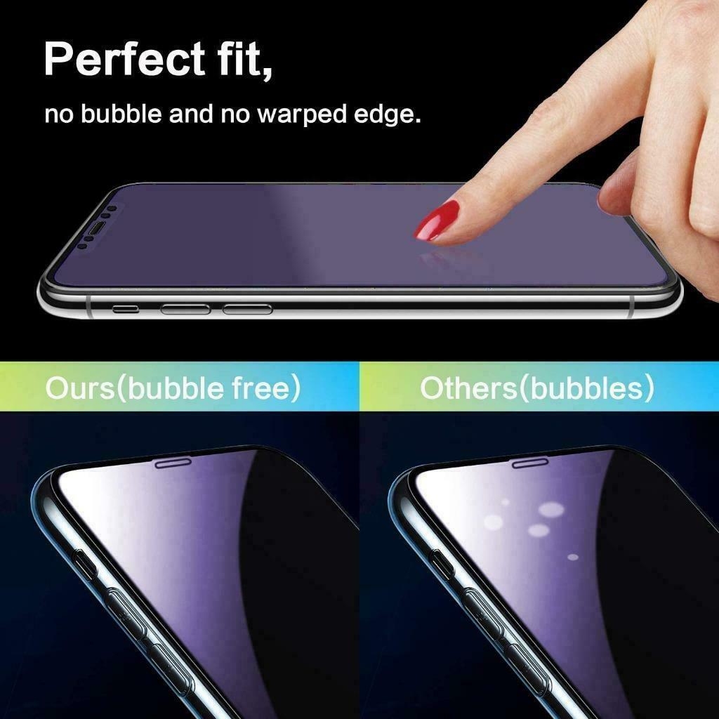 Anti Blue Light Tempered Glass Screen Protector For IPhone XR/XS/X/8/7/6 – 9H Hardness, Anti-Glare