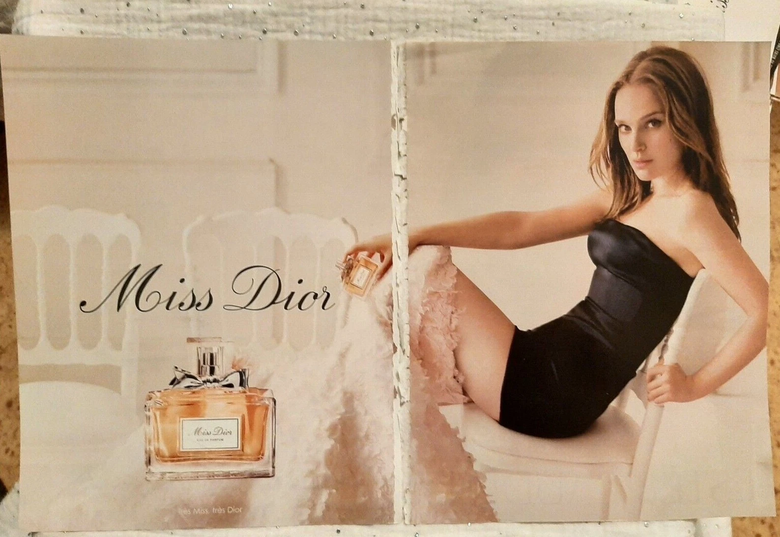 Publicité papier Parfum. Perfume Ad C. Dior Miss Dior de 2015