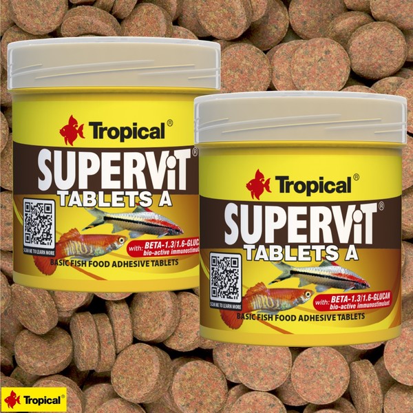 Tropical Supervit Tablets A 2X 50Ml Hafttabletten, Futtertabletten Aquarium-image