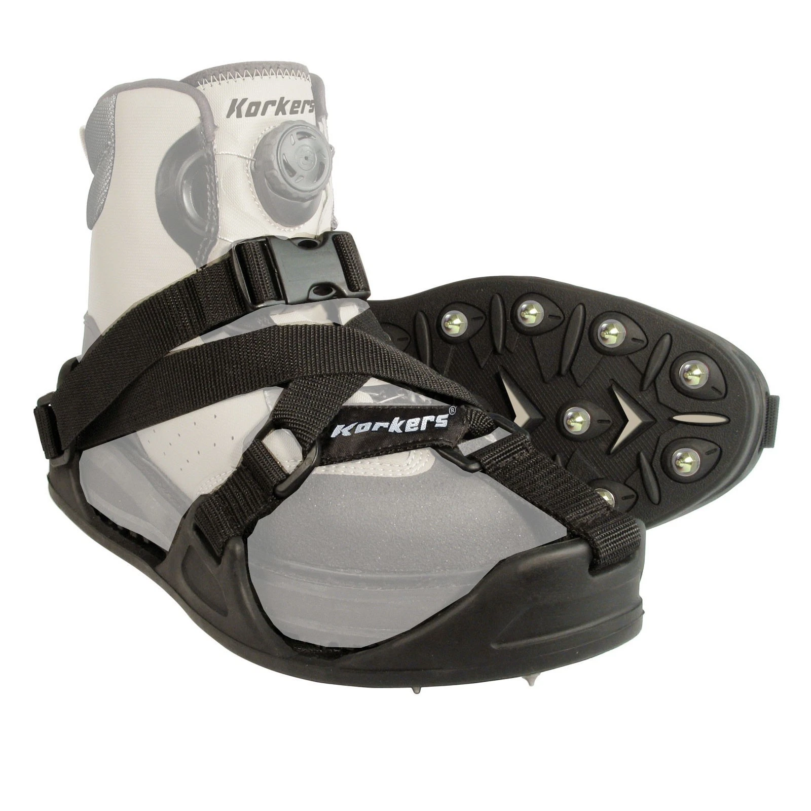 Korkers CastTrax Cleated Overshoes 36 Carbide Spikes