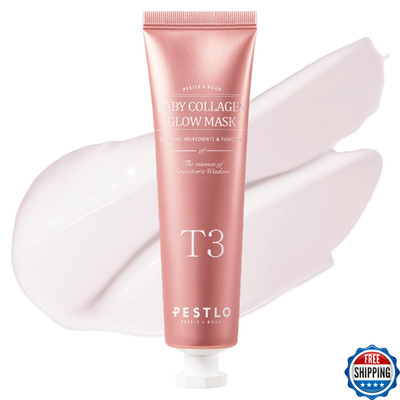 PESTLO Baby Collagen Glow Mask - Korean Peel Off Facial Mask Infused with Realla