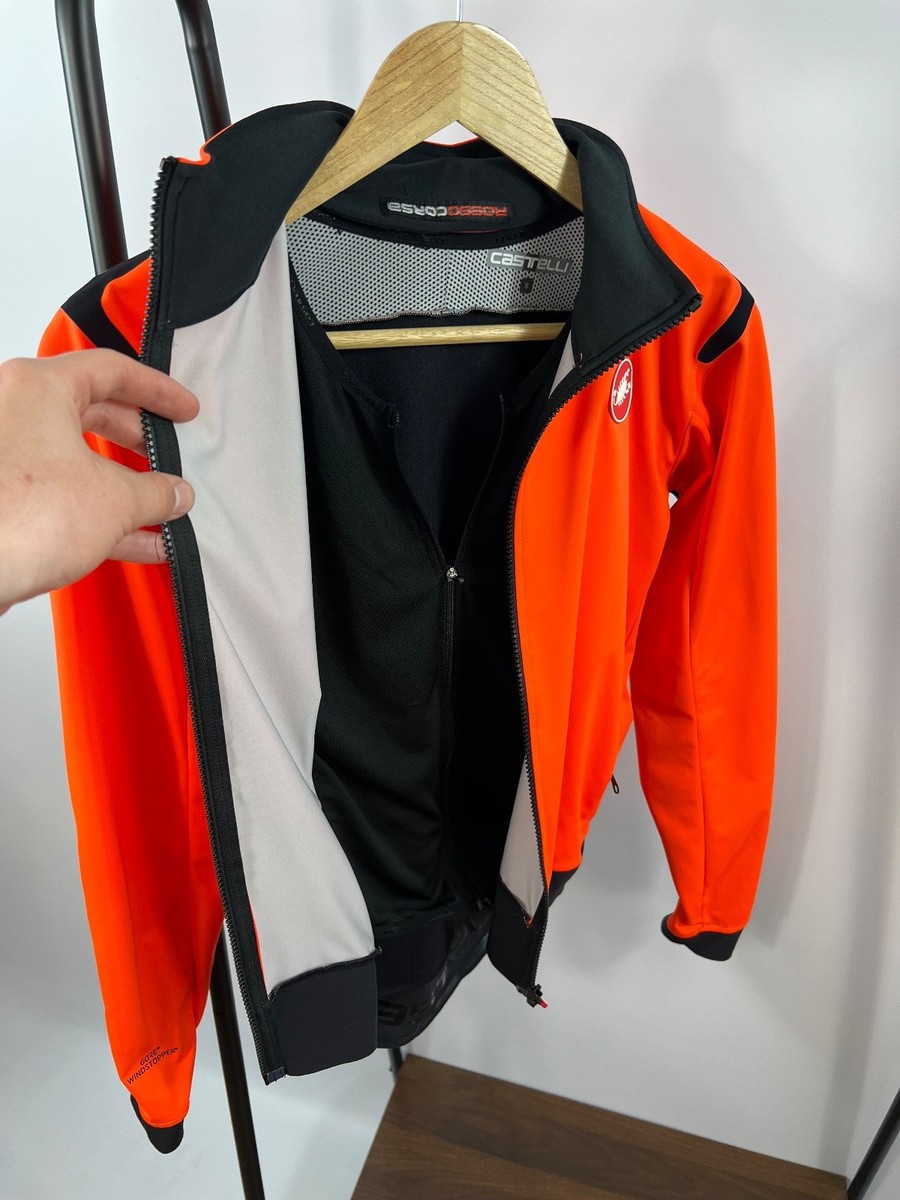 Castelli Alpha Ros Men's Cycling Gore Tex Windstopper Jacket Size