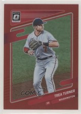 2021 Panini Donruss Optic Red Prizm 33/60 Trea Turner #121 1u6