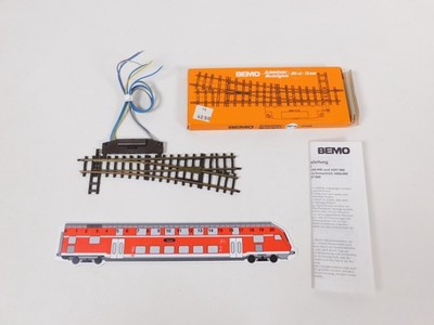 Bemo H0m DC 4206 E-Weiche Elektroweiche rechts NEUW+OVP #EL166-0,5