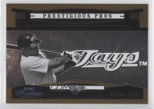 2005 Playoff Prestige Prestigious Pros Gold 4/50 Vernon Wells #PP-26 0f8