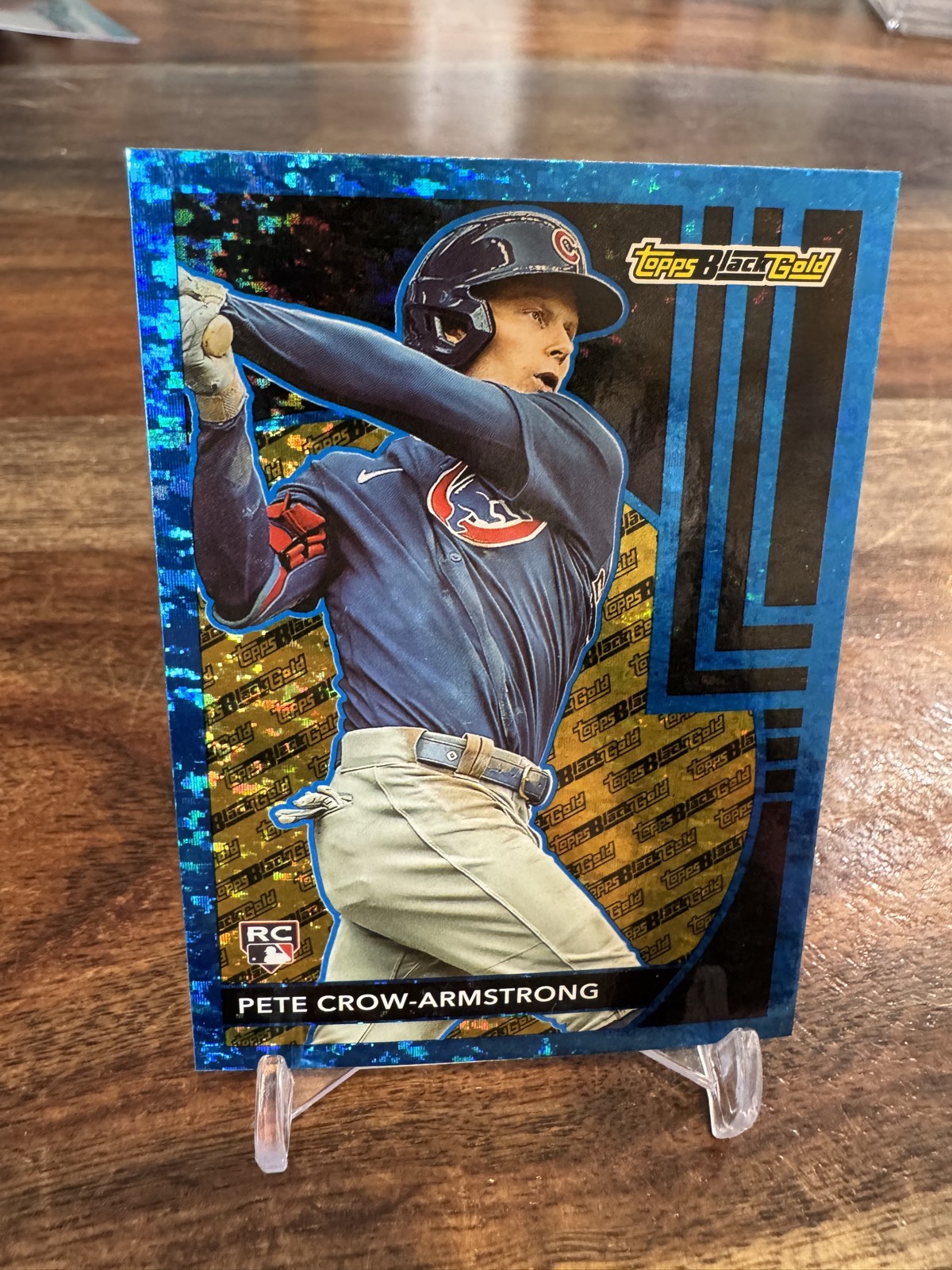 2024 Topps Update Series - Topps Black Gold Pete Crow-Armstrong #BG-15 Blue (RC)