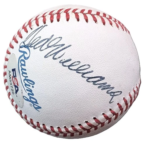 Ted Williams Signed OAL Baseball Red Sox HOF PSA PSA/DNA COA