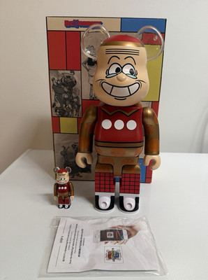 Medicom 400% + 100% Bearbrick ~ Old Master Q Be@rbrick Chinese New Year Ver