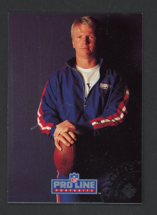 1991 Pro Line Portraits PHIL SIMMS New York Giants AUTO Insert CERTIFIED