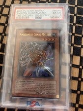 2005 YU-GI-OH! PROMO THE LOST MILLENNIUM SNEAK PREV AMAZONESS CHAIN MASTER PSA 6