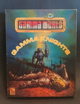 Gamma World Gamma Knights TSR Unpunched Tabletop Sci-Fi Strategie  Wargame