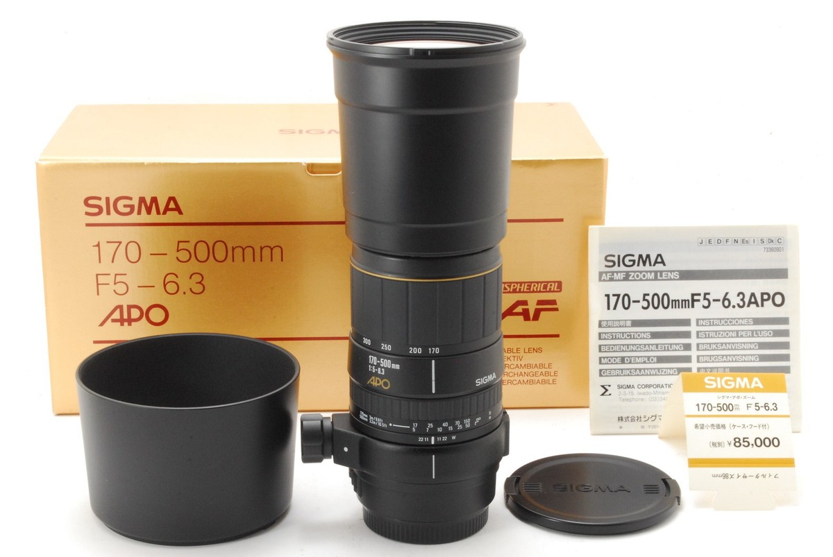 Canon SIGMA 170-500mm APO EFマウント Almost MINT] Sigma APO 170-500mm f/5-6.3 AF Zoom Lens for Canon EF