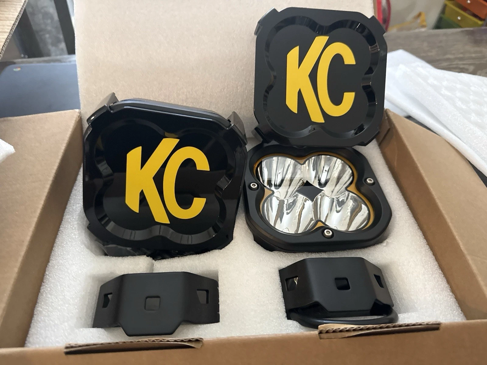 5 Inch Led Pod W/amber/ kc cover Driving Light 1PAIR - product detail image 2