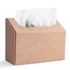 Leather Cover for Disposable Hand Towel , with Kleenex Hand Towel(1-Wood Apri...