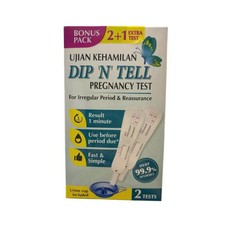 DIP N TELL PREGNANCY TEST 2 1 TESTS  EXP: 11/2026 