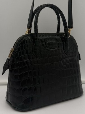  MAURO GOVERNA 1985 PARMA   MINI BUGATTI Bag in Exotic CROCODILE Made in ITALY