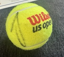 JANNIK SINNER SIGNED 2025 US Open  Autographed TENNIS BALL w/ COA & Proof !!