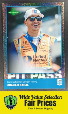 2025 Parkside IndyCar Collection Pit Pass Graham Rahal #PP-GR Racing Card