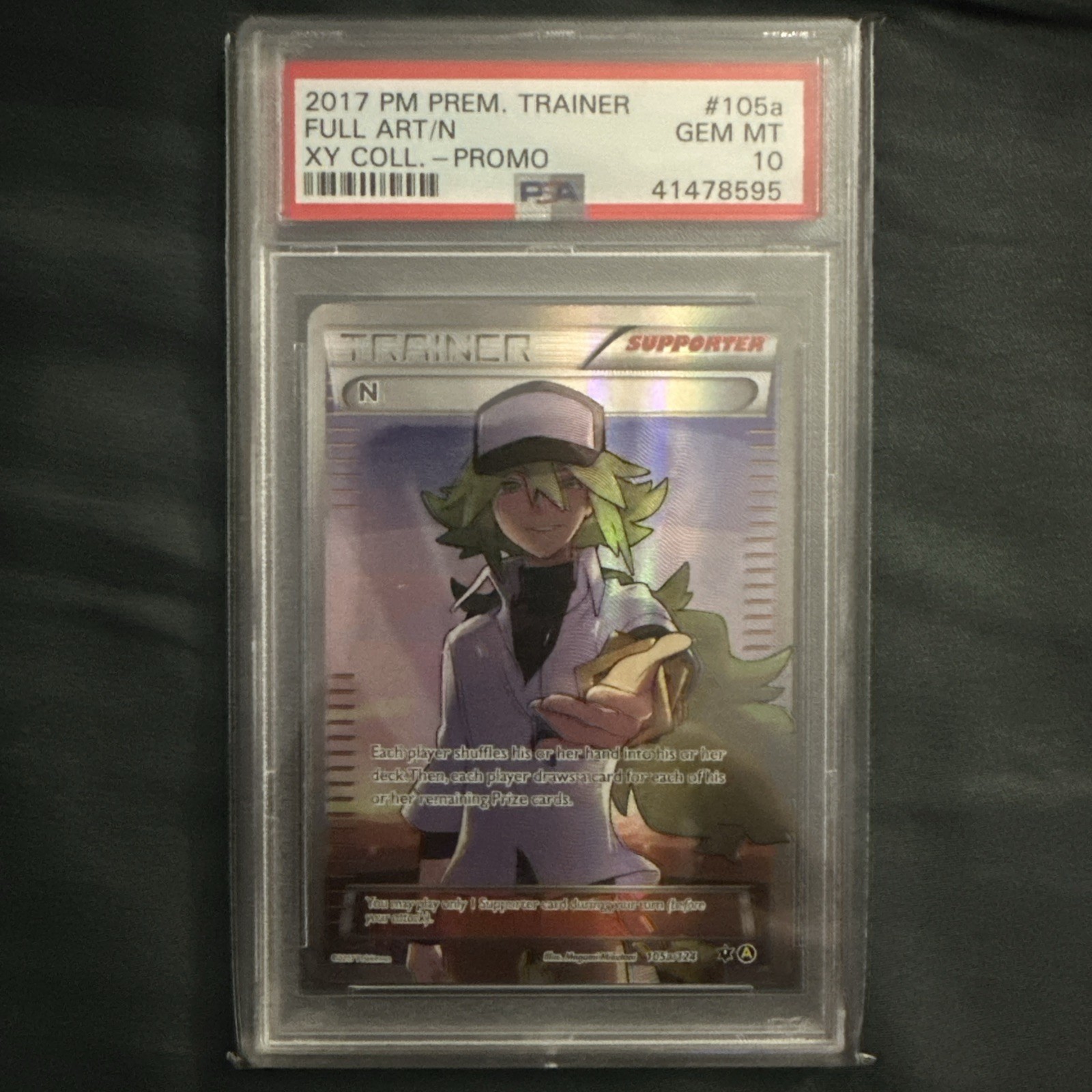 Pokemon N Xy Collection Alternate Full Art Promo #105a PSA 10 Gem Mint