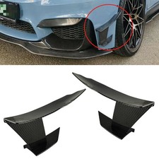 6stk Kohlefaser ABS Auto Front Stoßstange Lip Splitter Fins Spoiler Canards