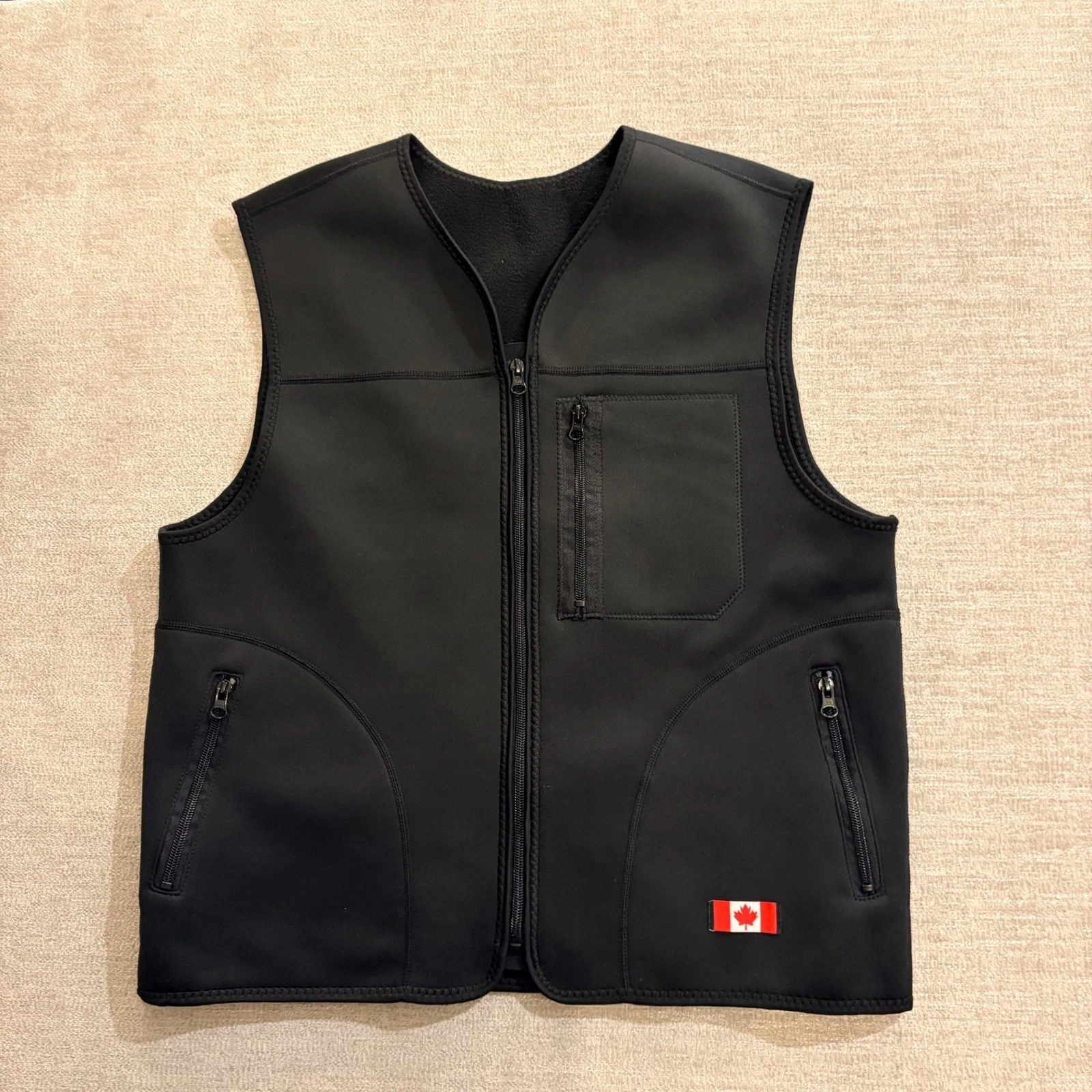 Canada Utility Multi-Pocket Tactical Fishing Vest Insulated Outdoor Mens Large