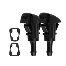 Front Windshield Washer Nozzles 2PCS Car Washer Nozzle Kit Washer Spray Jet Kit