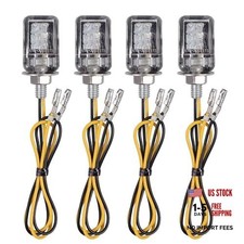 4 PCS Motorcycle Turn Signal Light, Universal 6LEDs Motorcycle Turn Signals