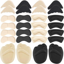 16 Pairs Shoe Filler Heel Pads for Womens Shoes - Shoe Filler for Too Big Shoes