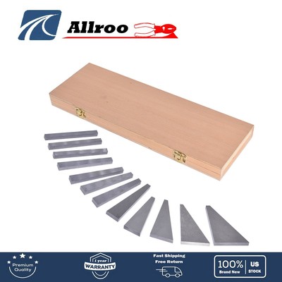 12Pcs Precision Hardened Steel Angle Block Set 1/4 To 30 Degree Gauge Block
