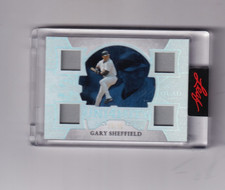 2025 GARY SHEFFIELD LEAF SPECTACULAR QUAD GU JERSEY RELIC 20/35 NEW YORK YANKEES