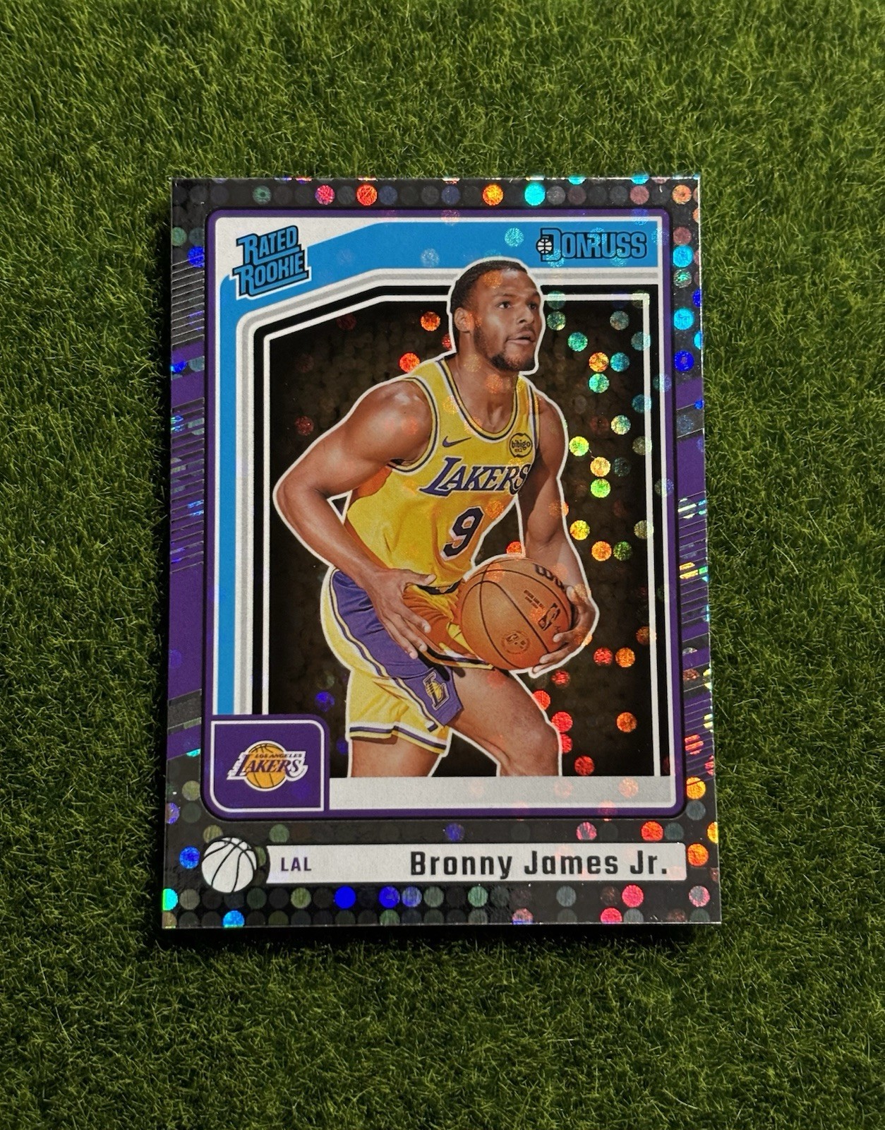BRONNY JAMES JR. 2024-25 DONRUSS RATED ROOKIE DISCO LAKERS #243 RC