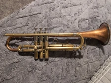 Reynolds Contempora Large Bore Trumpet Just Serviced Raw Brass