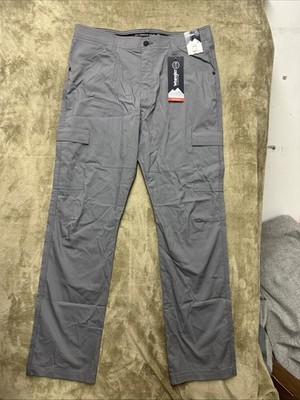 NWT WRANGLER ATG Range Cargo Pant Men 36x34 Gray Hiking Nylon Pants