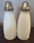Vintage Milk Glass Salt and pepper Shakers