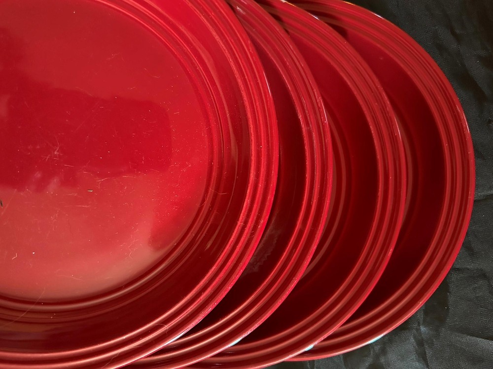 Mainstays Red Salad Plates (4) 8.25
